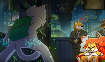 cat in a dogs world banner